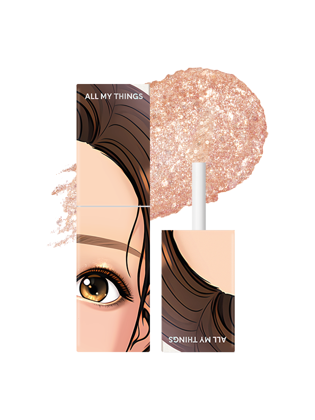 Allmythings True Beauty Eye Shadow Glitter 03 Dear Rose
