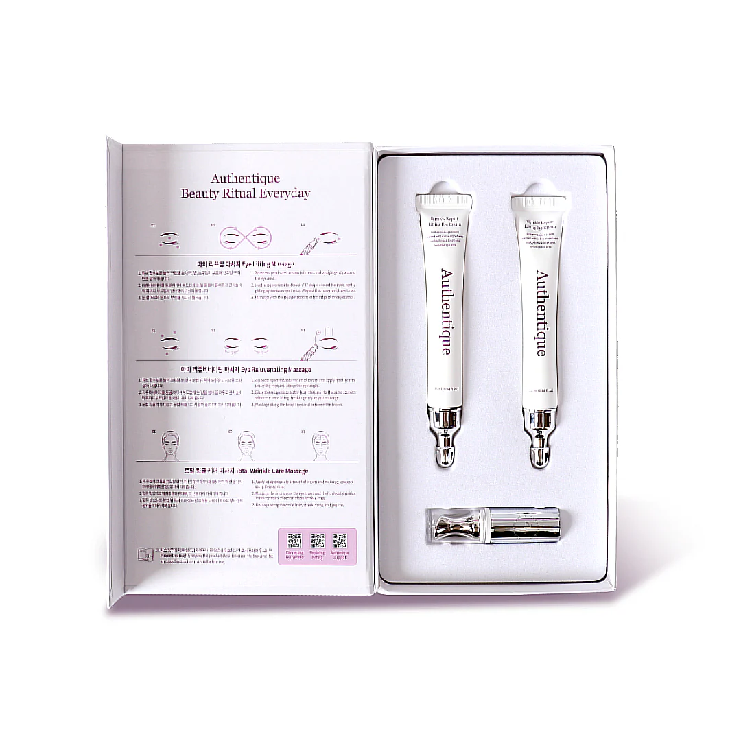 Korea Authentique Wrinkle Repair Eyecream with Galvanic Rejuvenator (DUO SET)