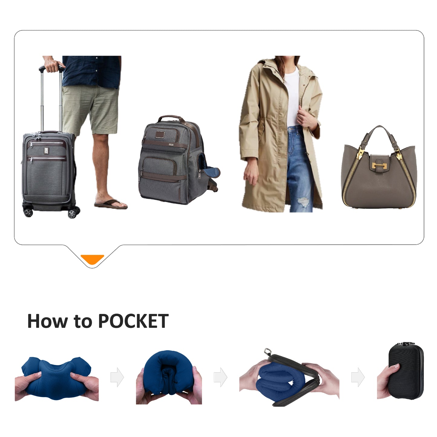 EASYNAP 便攜記憶海綿腰墊 藍色 (隨附包裝盒)