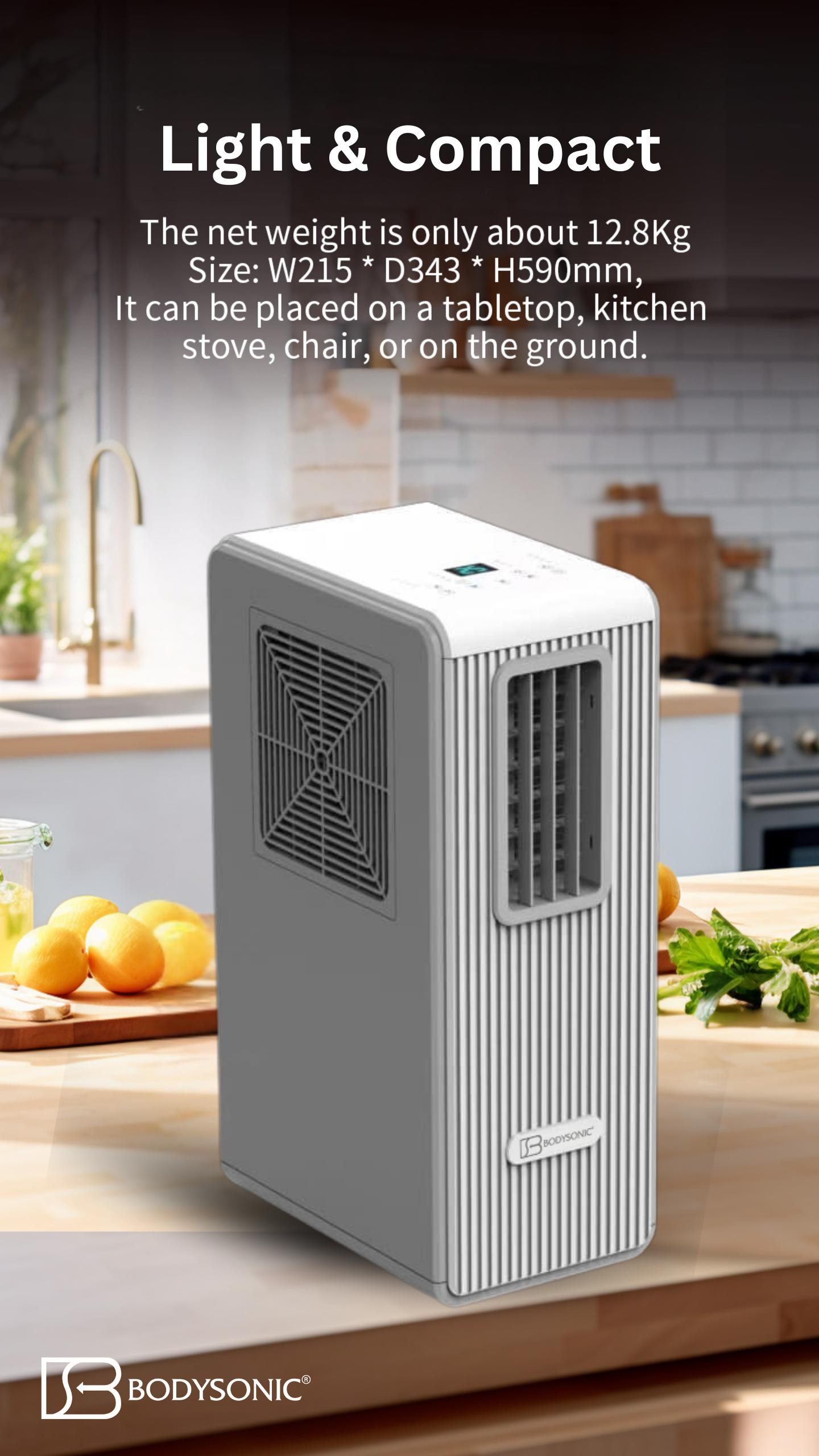 Japan Bodysonic Portable Air Conditioner + 1 Free F88 Fan