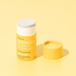 Australia - Woohoo Organic Natural Deodorant & Anti-Chafe Stick (Mellow) suitable for sensitive skin