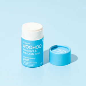 Australia - Woohoo Organic Natural Deodorant & Anti-Chafe Stick (Surf) Suitable for Sensitive Skin