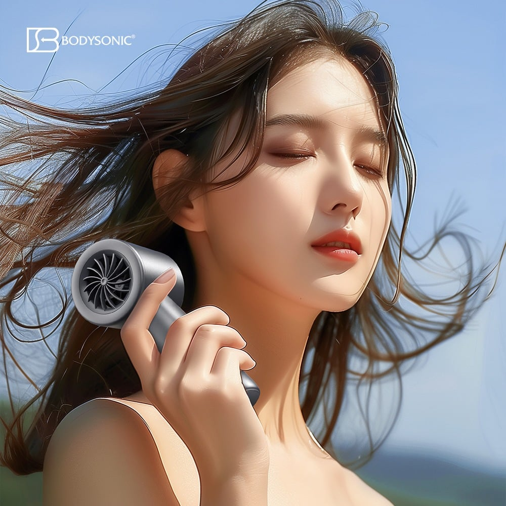 日本 Bodysonic 冷凍迷你電風扇 - 灰色