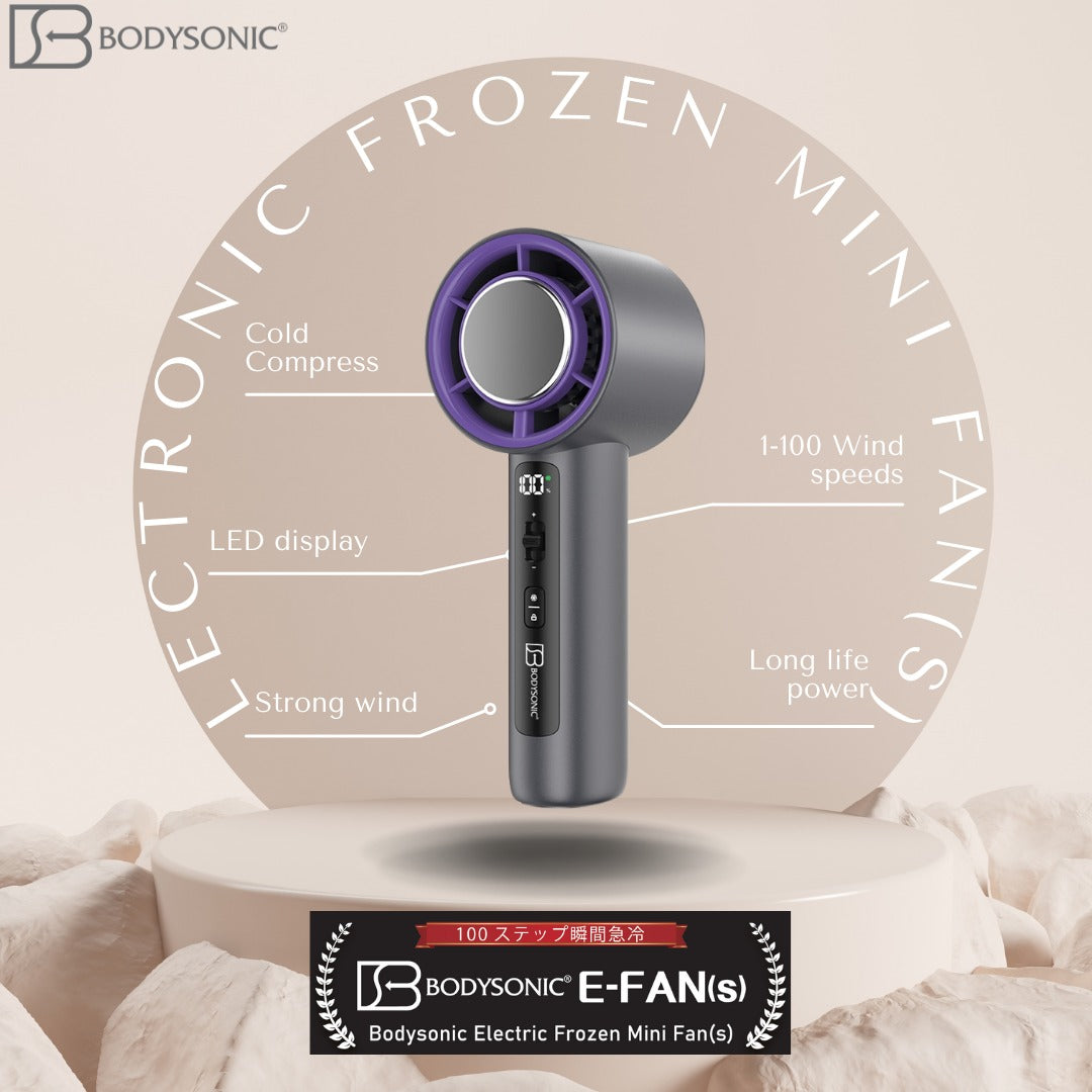 日本 Bodysonic 冷凍迷你電風扇 - 灰色
