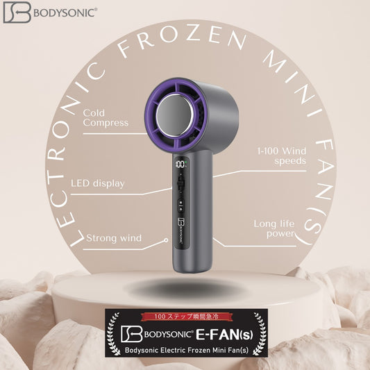 日本 Bodysonic 冷凍迷你電風扇 - 灰色