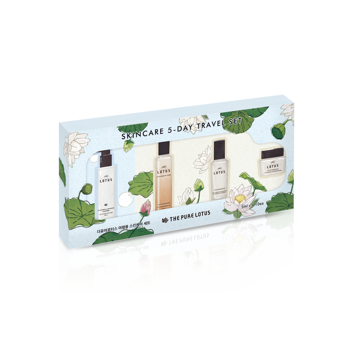 THE PURE LOTUS Korea Jeju Bontanical Lotus Probiotic Skincare Travel Set (10 packs)