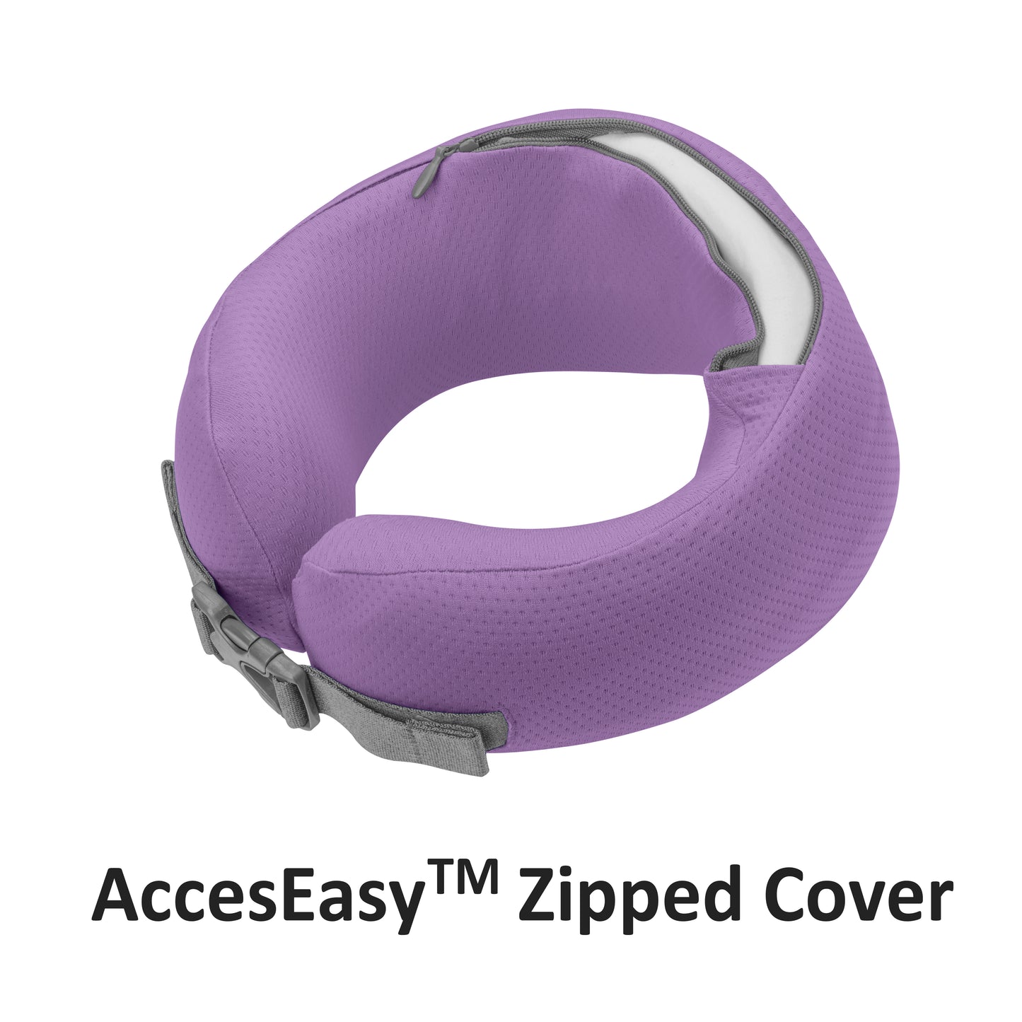 EASYNAP - 便攜記憶海綿頸枕 薰衣草色 細/中碼 (隨附包裝盒)