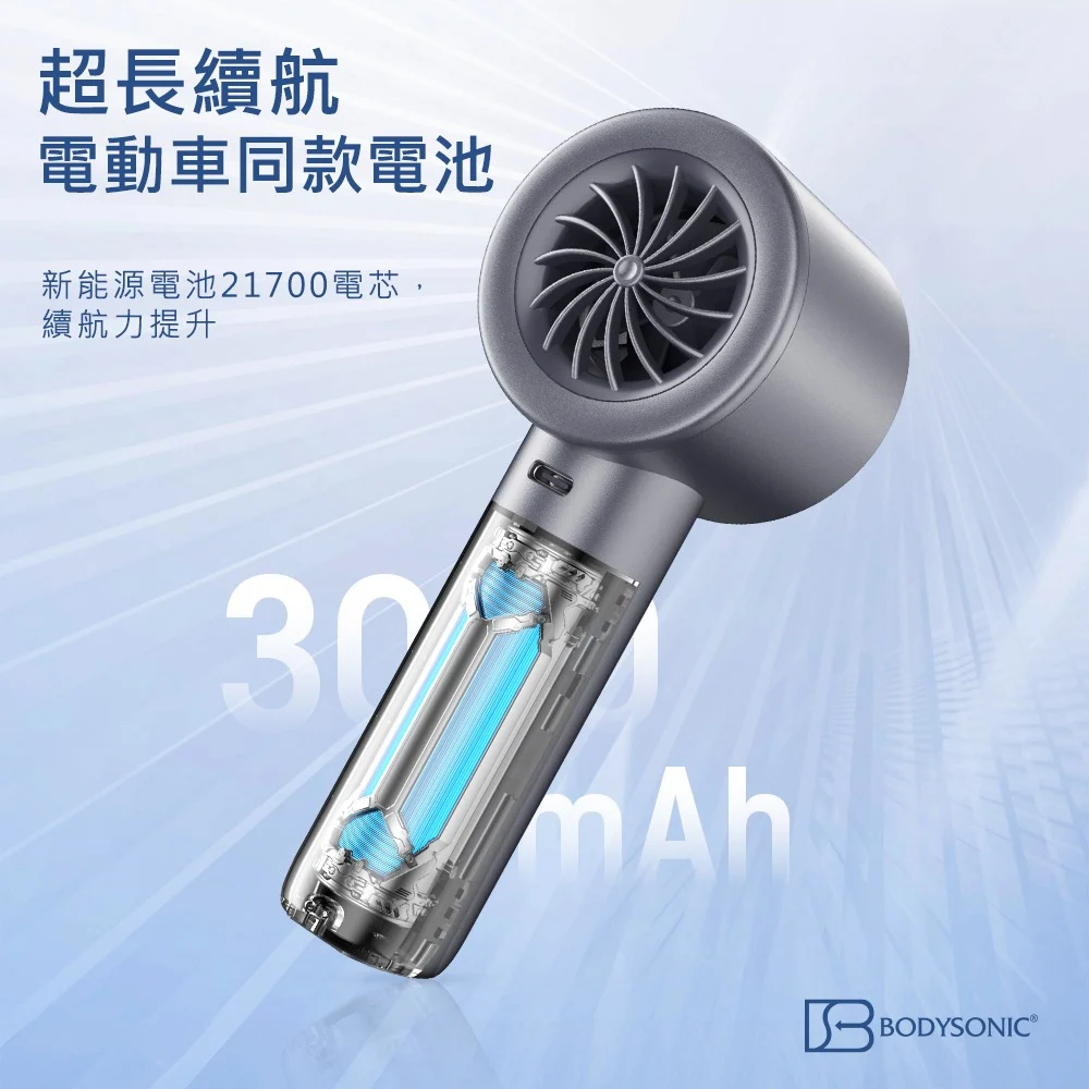 日本 Bodysonic 冷凍迷你電風扇 - 灰色