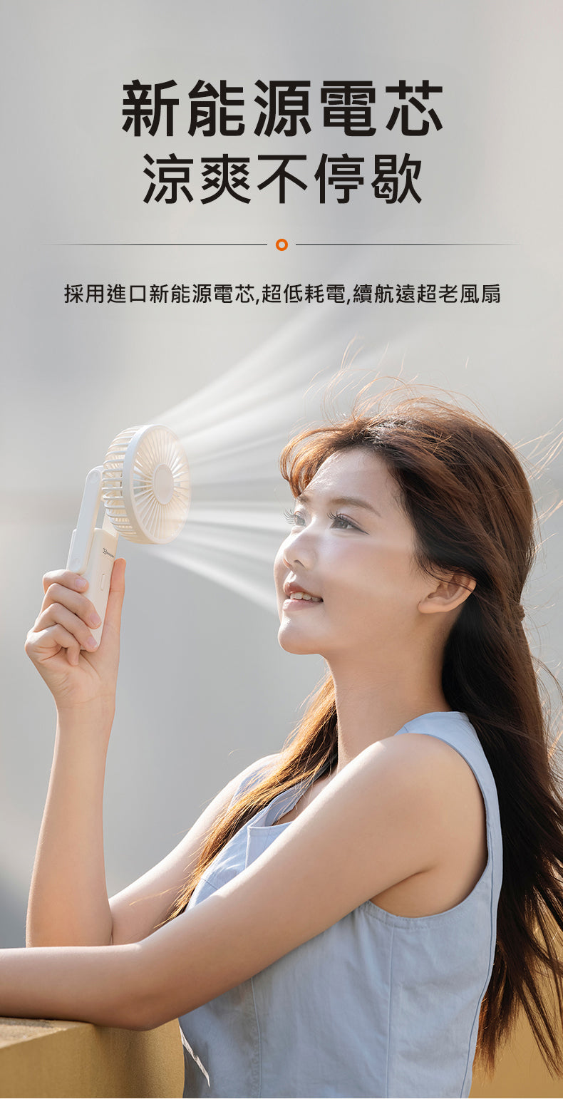 Japan Bodysonic 3-in-1 Portable Clip Fan F109 Ivory White