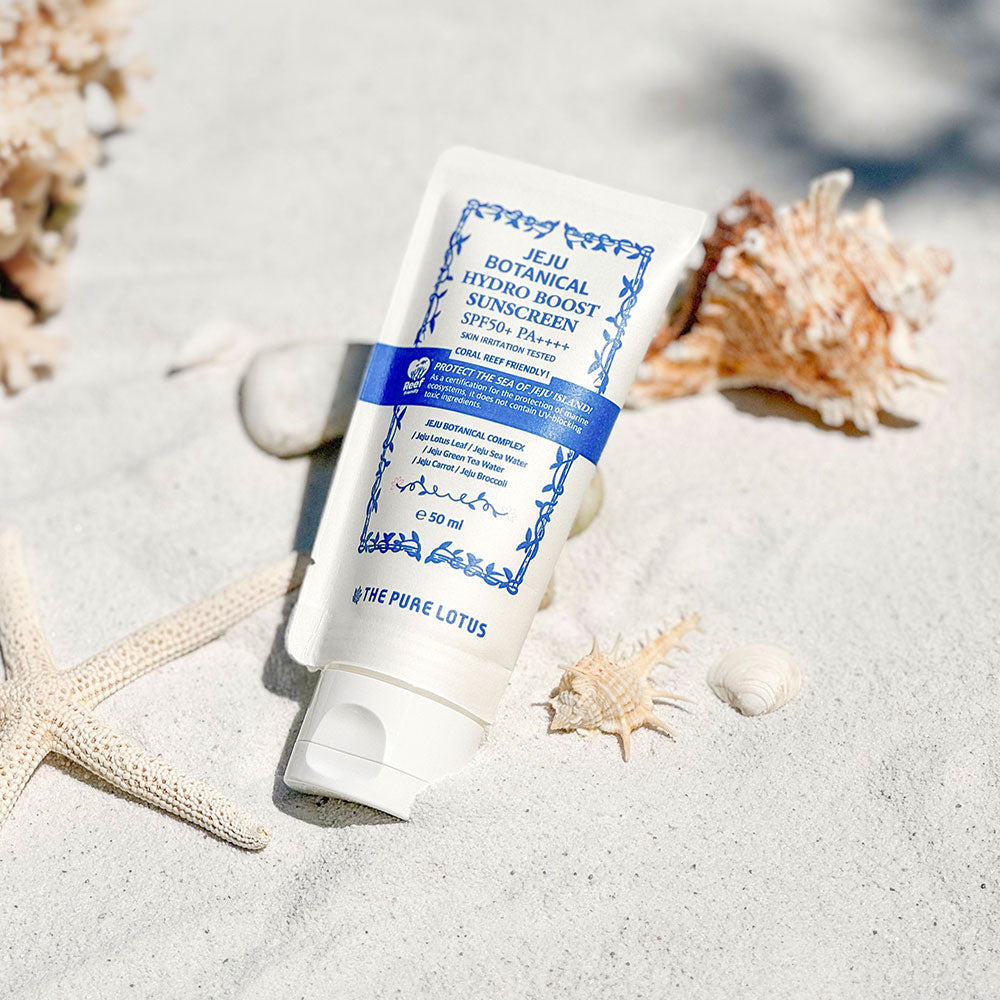 濟州島有機天然荷花水潤防曬霜SPF50 + PA ++++  
