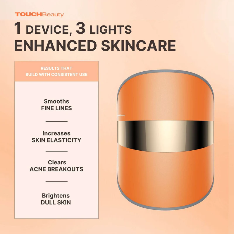 UK TOUCHBeauty GLAM LED Light Therapy Face Mask TB2386