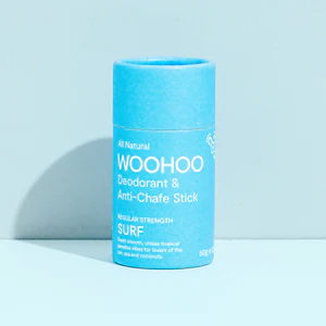Australia - Woohoo Organic Natural Deodorant & Anti-Chafe Stick (Surf) Suitable for Sensitive Skin