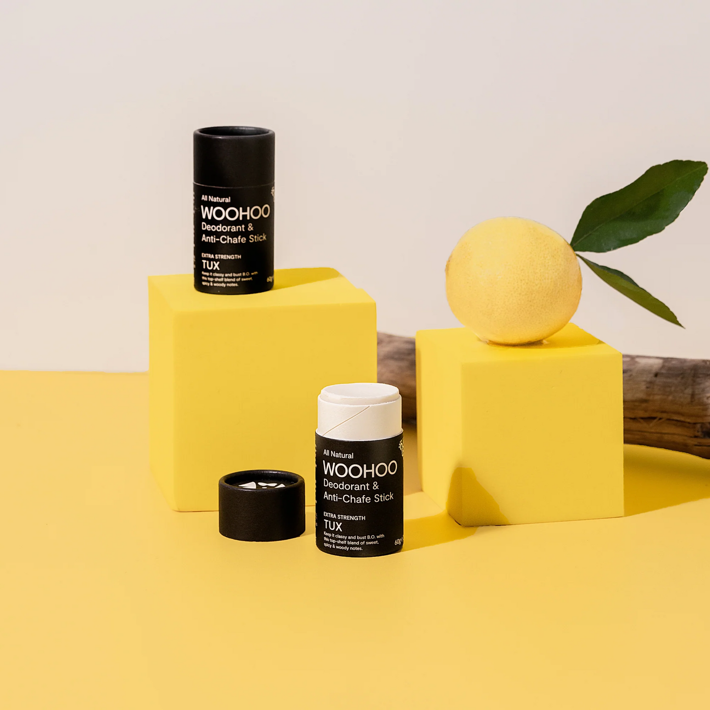 Australia - Woohoo Organic Natural Deodorant & Anti-Chafe Stick (Tux)