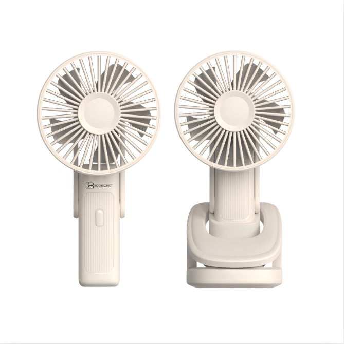 Japan Bodysonic 3-in-1 Portable Clip Fan F109 Ivory White