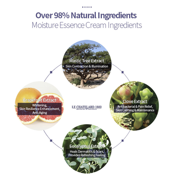 法國 Le Chatelard 1802 天然草本薰衣草純露抗皺精華面霜