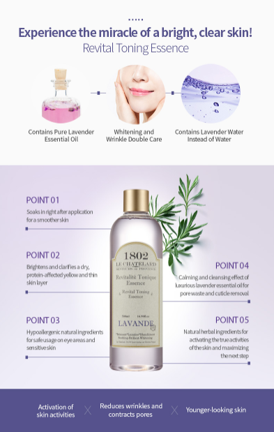 法國 Le Chatelard 1802 活力緊緻精華 化妝水 200毫升